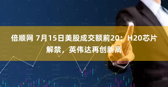 倍顺网 7月15日美股成交额前20：H20芯片解禁，英伟达再创新高